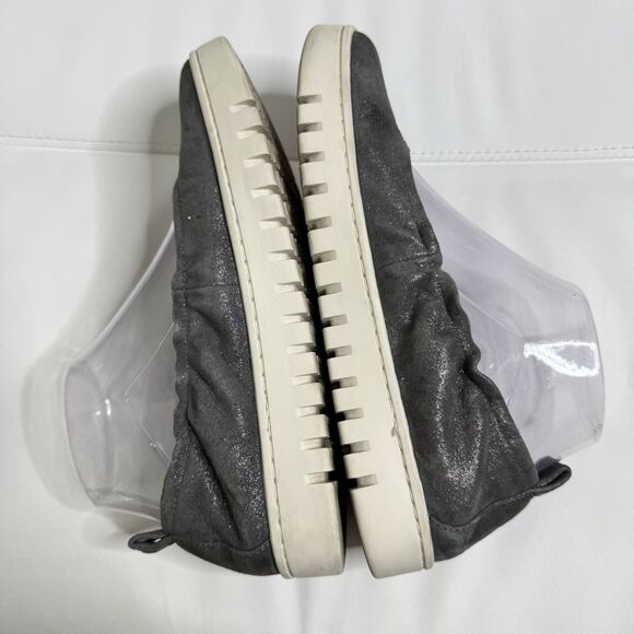 Vionic Slip On Uptown Ballet Flats Sz 7.5 Loafer Shimmer Gray Comfort Orthopedic - Picture 8 of 13